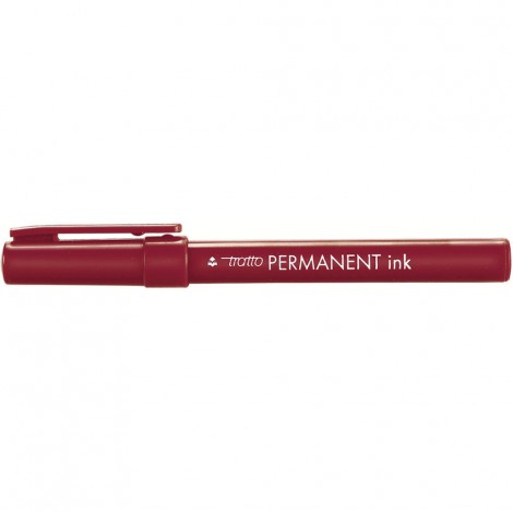 Marcatore Tratto Permanent Ink - rosso