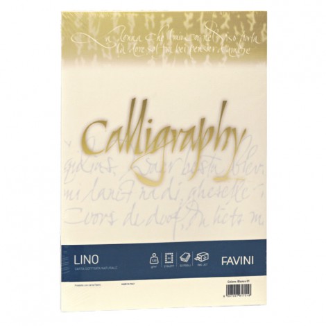 Carta di prestigio Calligraphy Lino - A4