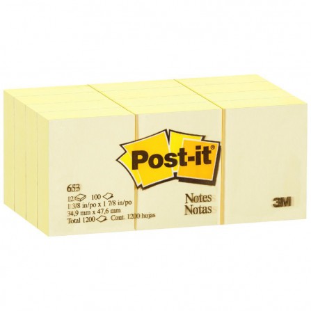 Foglietti Post-it® Giallo Canary™ - 38x51 mm