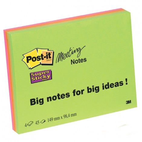 Foglietti Post-it® Super Sticky Meeting notes