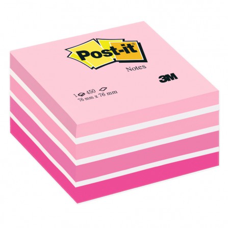 Cubi di foglietti Post-it® - pastello rosa