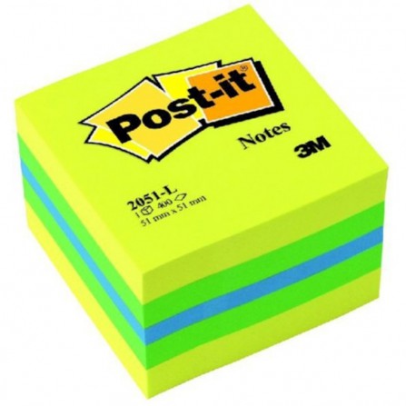 Mini Cubi di foglietti Post-it® - giallo/verde