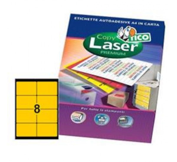 Etichette laser premium - Arancio fluo