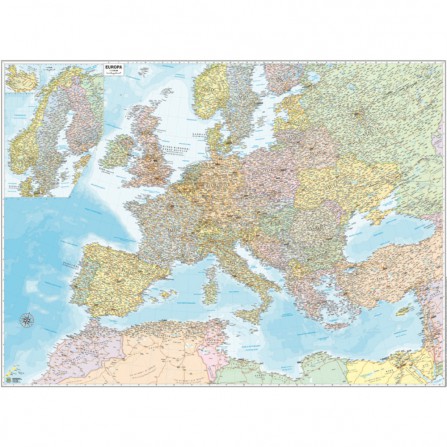 Carta geografica da parete - Europa