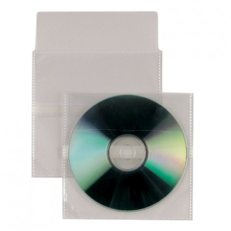 Busta porta CD/DVD autoadesiva con patella
