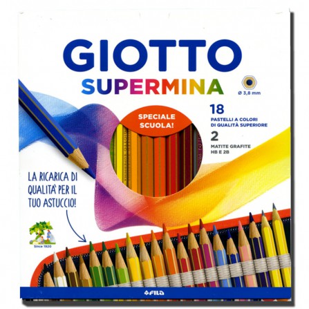Ricarica Astuccio 18 pastelli + 2 matite