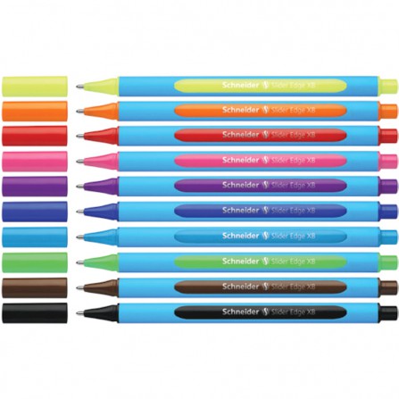 Astuccio 8 colori assortiti penna SLIDER EDGE
