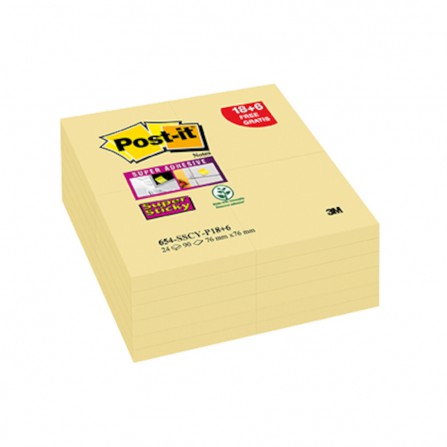 Value Pack Foglietti Post-it® Super Sticky Giallo Canary™